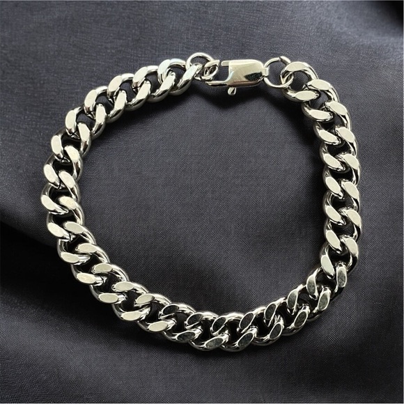 Other - Cuban Stainless Steel 8.3 inch long and 10mm width men’s bracelet - FINAL PRICE!